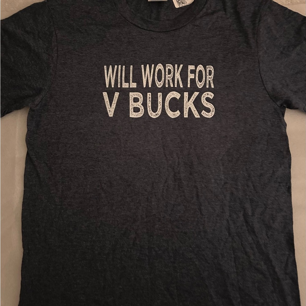 Will Work For V-Bucks Design Funny Gamer kids Gift Unisex T-Shirt